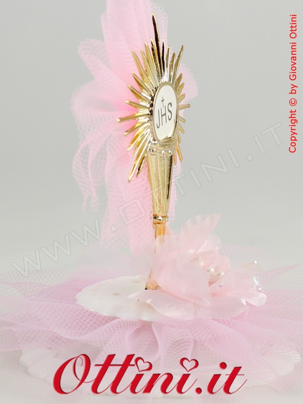 COORDINATO N. 78 PRIMA COMUNIONE CLASSIC ROSA OSTIA SACRAMENTO BAMBINA