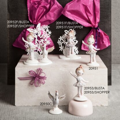 Bomboniera Claraluna 20953 Carillon Ballerina sulle punte con chignon e tutù