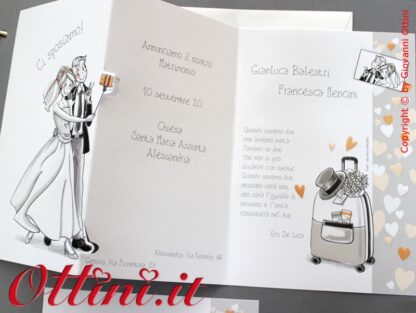 PR110917 PR 110.917 Partecipazione Sposi Selfie - EKART Partecipazione Matrimonio