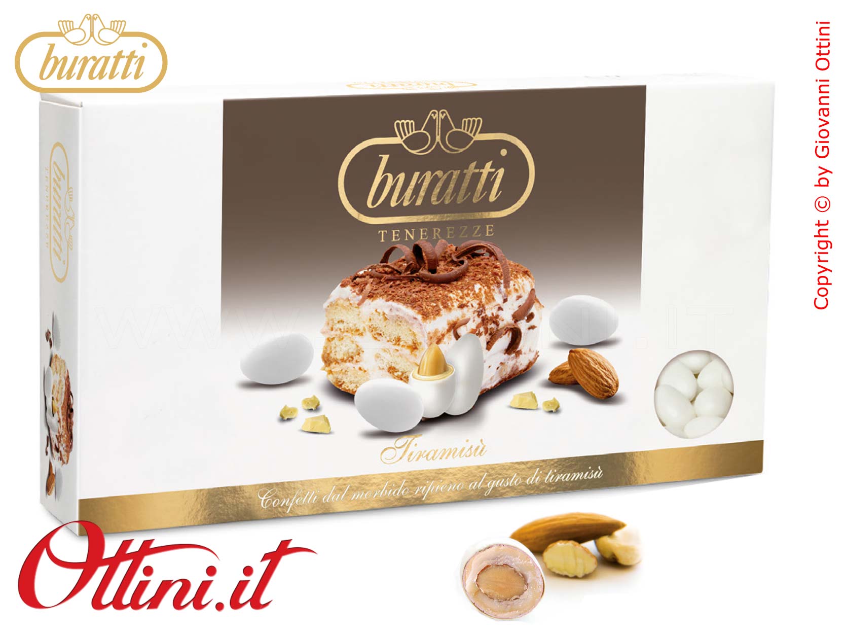 TETS100 Tenerezze Bianche Gusto Tiramisù