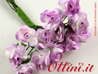 fiore artificiale fiori artificiali per acconciature confezione sacchettini bomboniera, composizioni composizione fiorellino rosa rosellina lilla accessori accessorio decoro