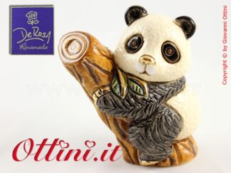 F366 Orso Panda Baby De Rosa Rinconada porcellana oro e platino soprammobili oggetti arredo alta Qualità