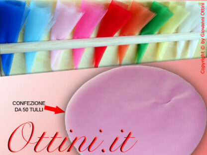 50 pz pezzi mazzetta mazzo di tulle tondo filè traforato bucherellato rosa rosato per sacchetti sacchettini bomboniera bomboniere diametro 23 cm idoneo per alimenti
