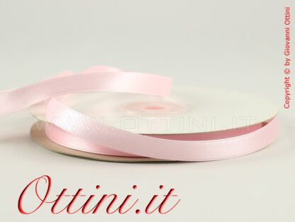 Nastrino Nastro doppio raso Rosa 10 millimetri - Nastri Raso bomboniera 10 mm - Nastri matrimonio confezione alta qualità prezzo speciale