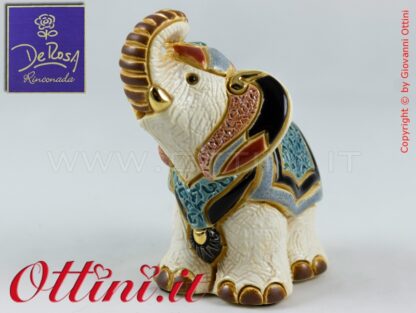F368 Elefante Jaipur Baby De Rosa Rinconada porcellana oro e platino soprammobili oggetti arredo alta Qualità
