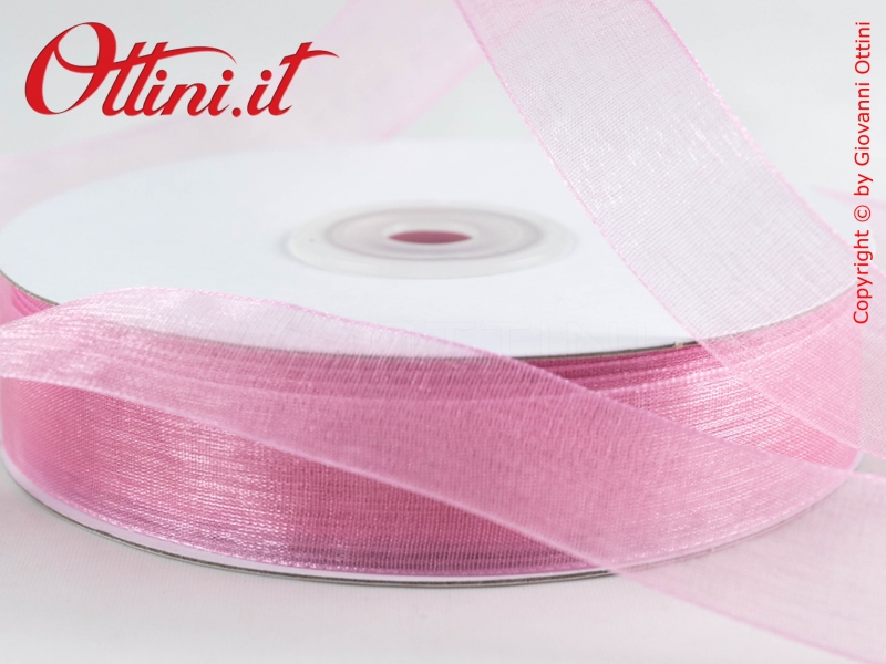 Nastrino Nastro Organza Cipolla 20 millimetri - Nastri bomboniera 20 mm - Nastri matrimonio confezione alta qualità prezzo speciale