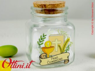 Barattolo in vetro Prima comunione personalizzato ESCLUSIVO Ottini.it