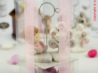 Scatola pvc plastica trasparente per bomboniera. Scatola acetato. Scatole per confezione bomboniere. Kit scatola pvc con box confetti.