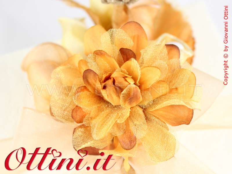 Pick Portaconfetti Dalia Fuxia con racchette - Confezione per bomboniera in abbinamento con le bomboniere di Ottini.it