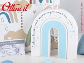 23366 Claraluna Profumatore alto in polvere di gesso a forma di arcobaleno con bastoncini diffusore