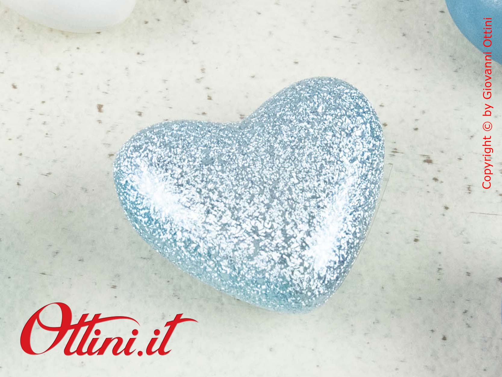 24315 Claraluna - Il Magnete Cuoricino colore Azzurro Brillante è ideale per decorare sacchettini e Barattoli, ideale anche come segnaposto