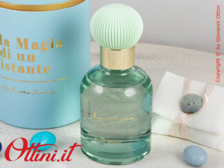 25163G Claraluna - Il diffusore Grande Azzurro con gesso plissè è completo di astuccio e confezione. Bomboniera utile per Matrimonio e anniversari.