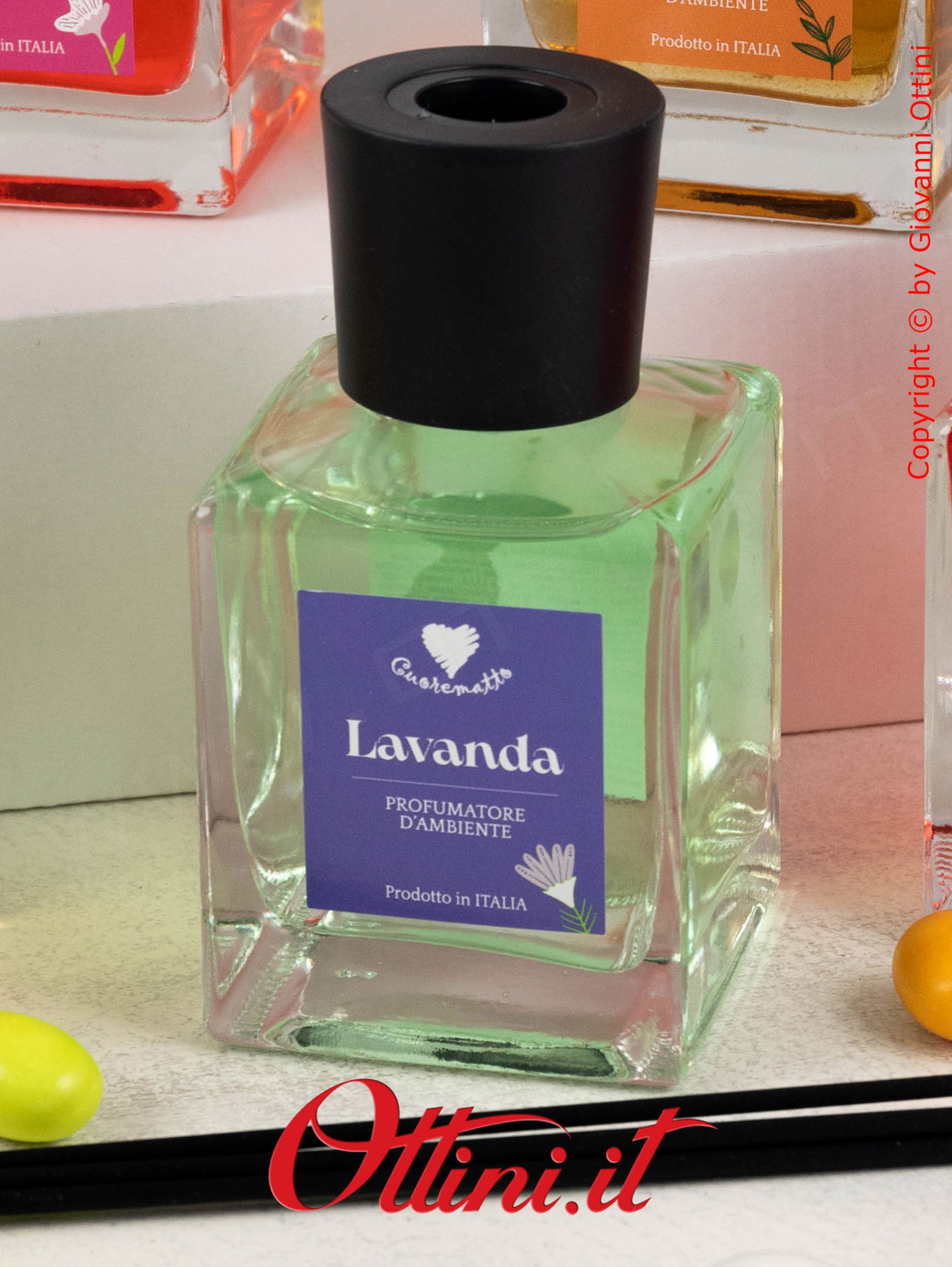 D9004 Cuorematto - Il profumatore 6 fragranze assortite 200 ml è una bomboniera solidale che sostiene i Frati dell'Antoniano di Bologna. Bomboniera d'arredo