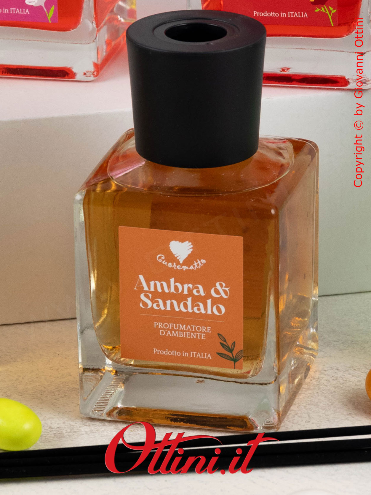 D9004 Cuorematto - Il profumatore 6 fragranze assortite 200 ml è una bomboniera solidale che sostiene i Frati dell'Antoniano di Bologna. Bomboniera d'arredo
