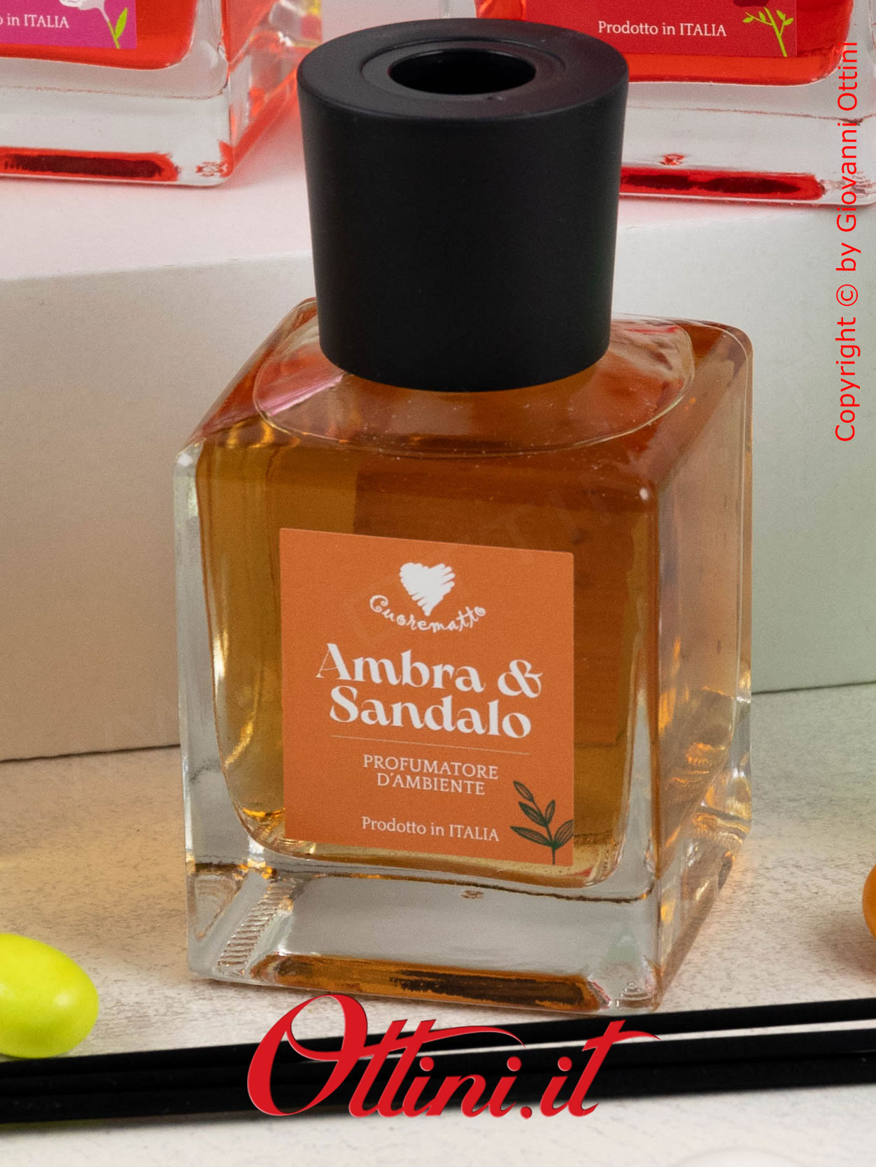 D9004 Cuorematto - Il profumatore 6 fragranze assortite 200 ml è una bomboniera solidale che sostiene i Frati dell'Antoniano di Bologna. Bomboniera d'arredo
