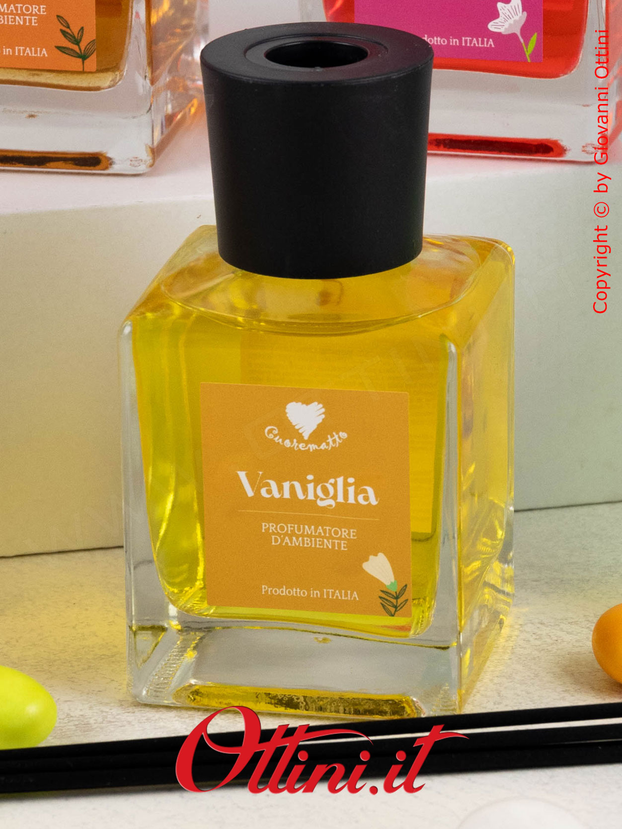 D9004 Cuorematto - Il profumatore 6 fragranze assortite 200 ml è una bomboniera solidale che sostiene i Frati dell'Antoniano di Bologna. Bomboniera d'arredo