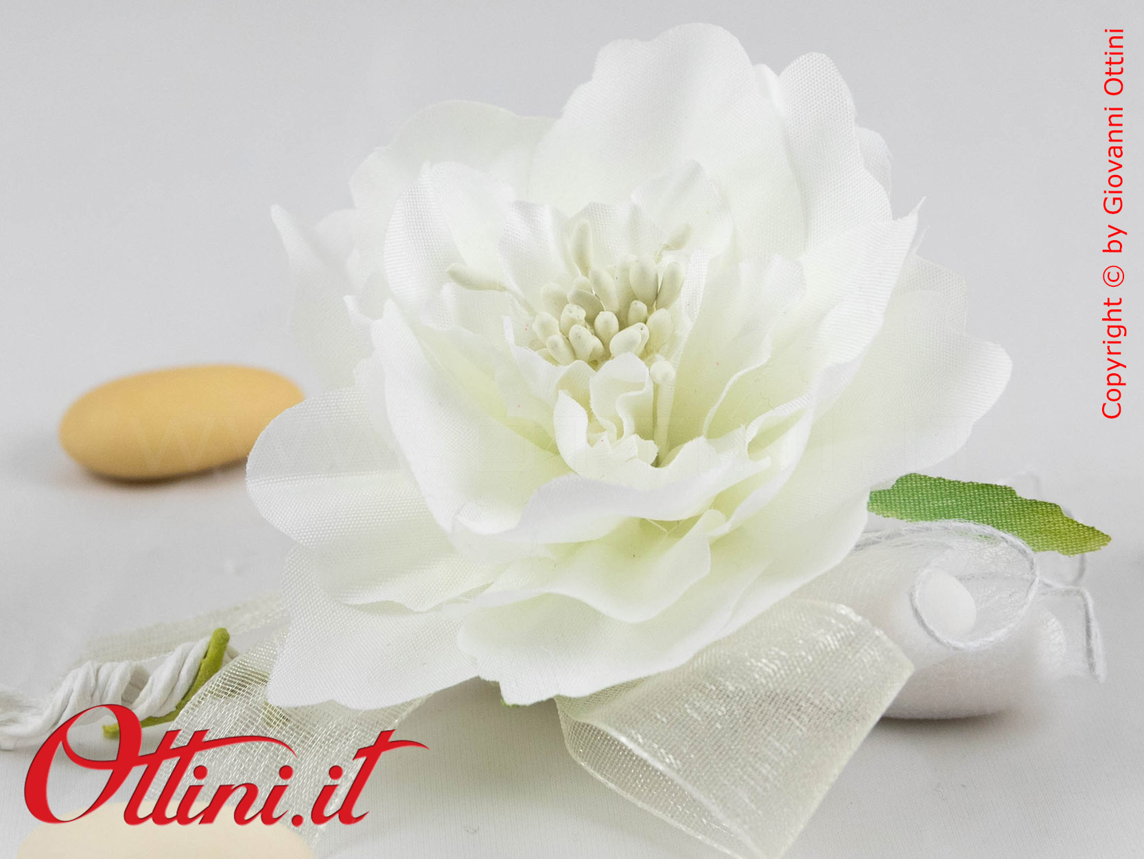 58 - Composizione Ortensia Crema