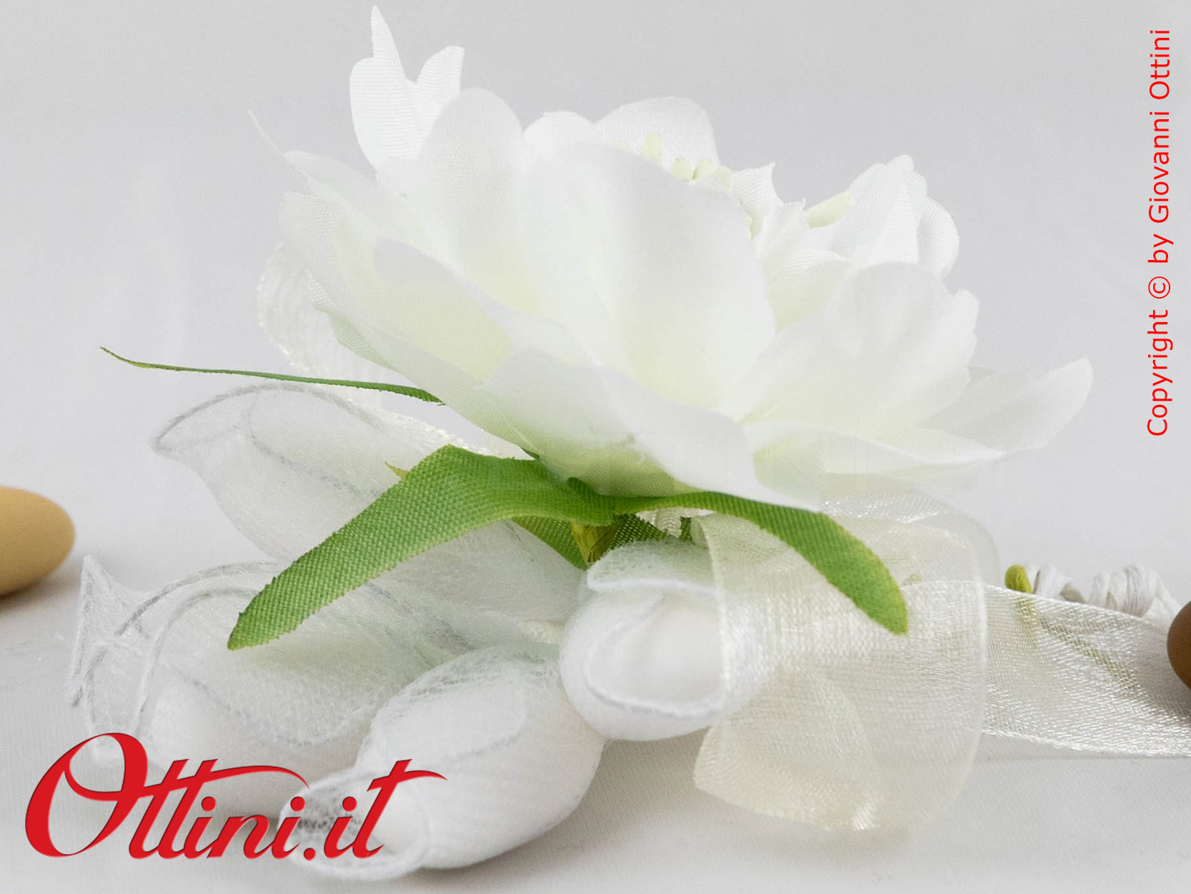 58 - Composizione Ortensia Crema