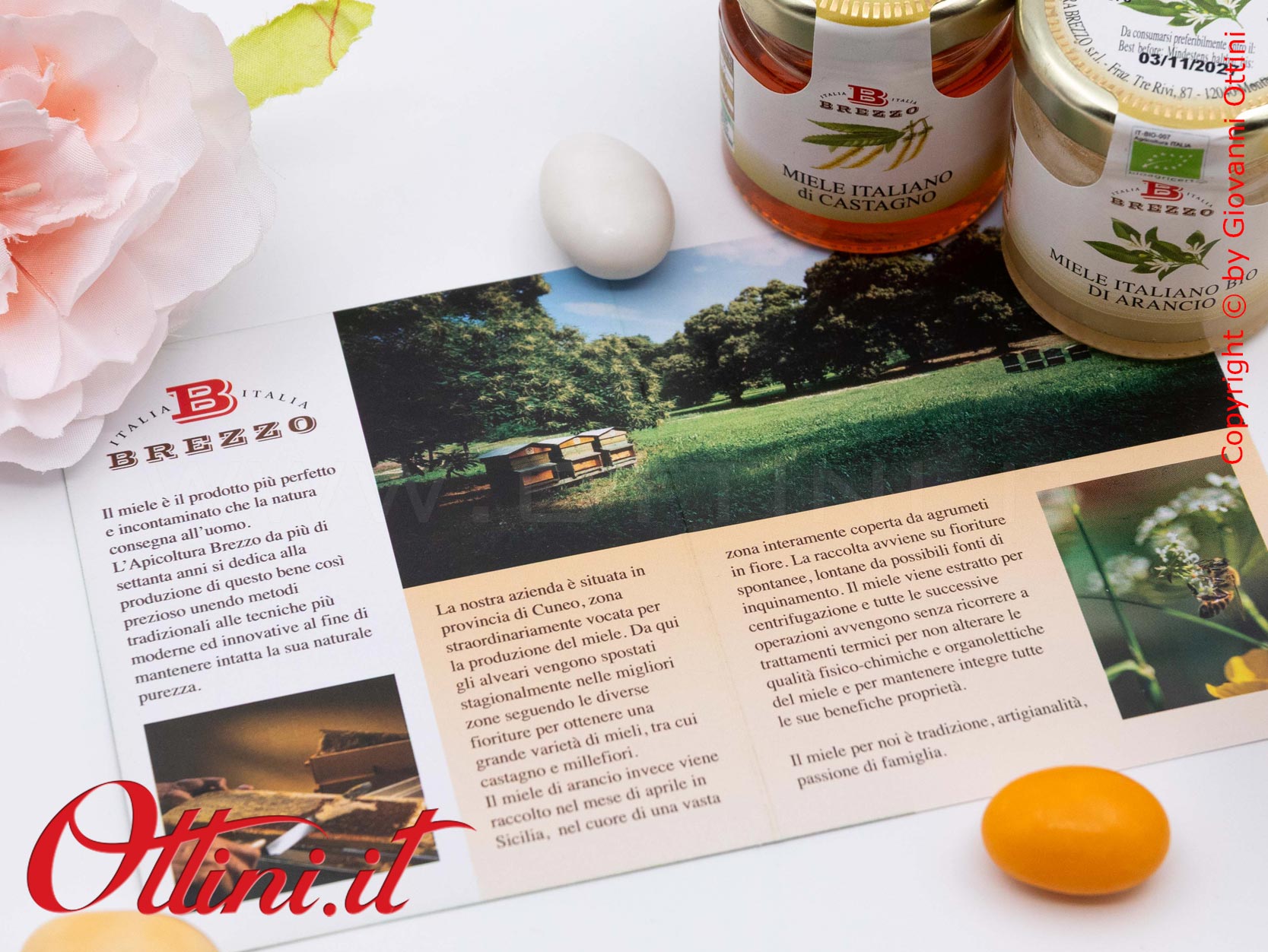 Tagliere Rettangolare Fiorello con Miele- Cuorematto DA197