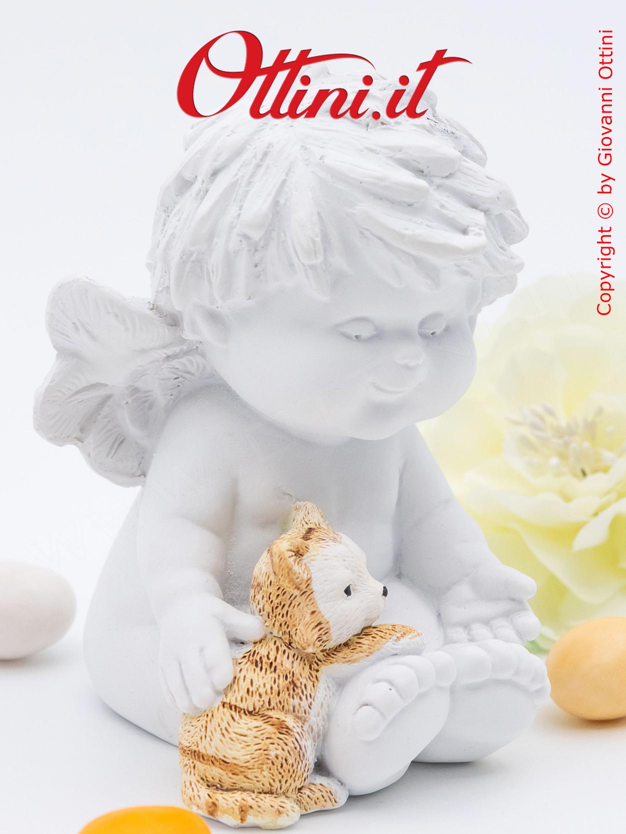 L'Angelo Grande Igor con i cuccioli di cane e gatto è una serie dedicata anche ai pelosetti delle nostre famiglie, disponibili in 4 diversi modelli.