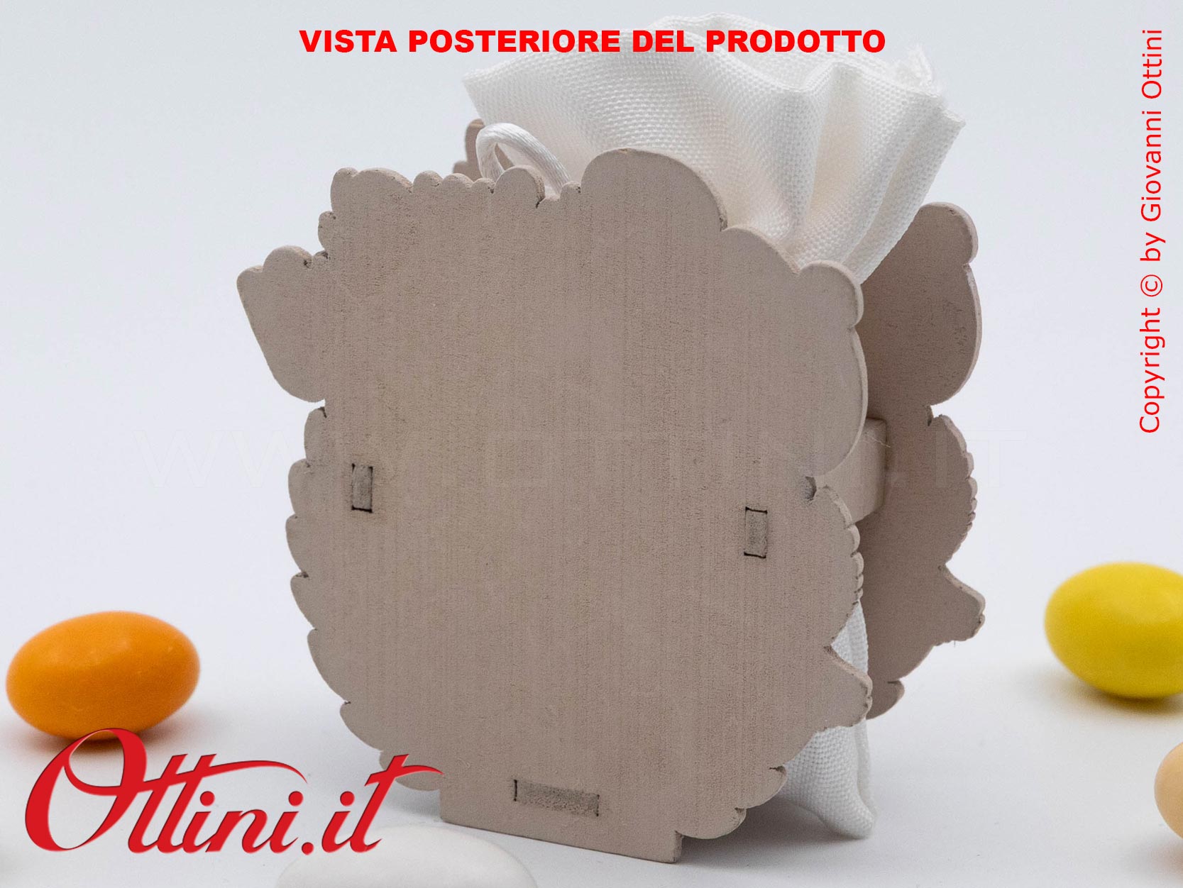 Alloro Bag Portaconfetti è un sacchettino per Prima Comunione già pronto con tutte le decorazioni e completo di imbottitura, facilissimo da confezionare