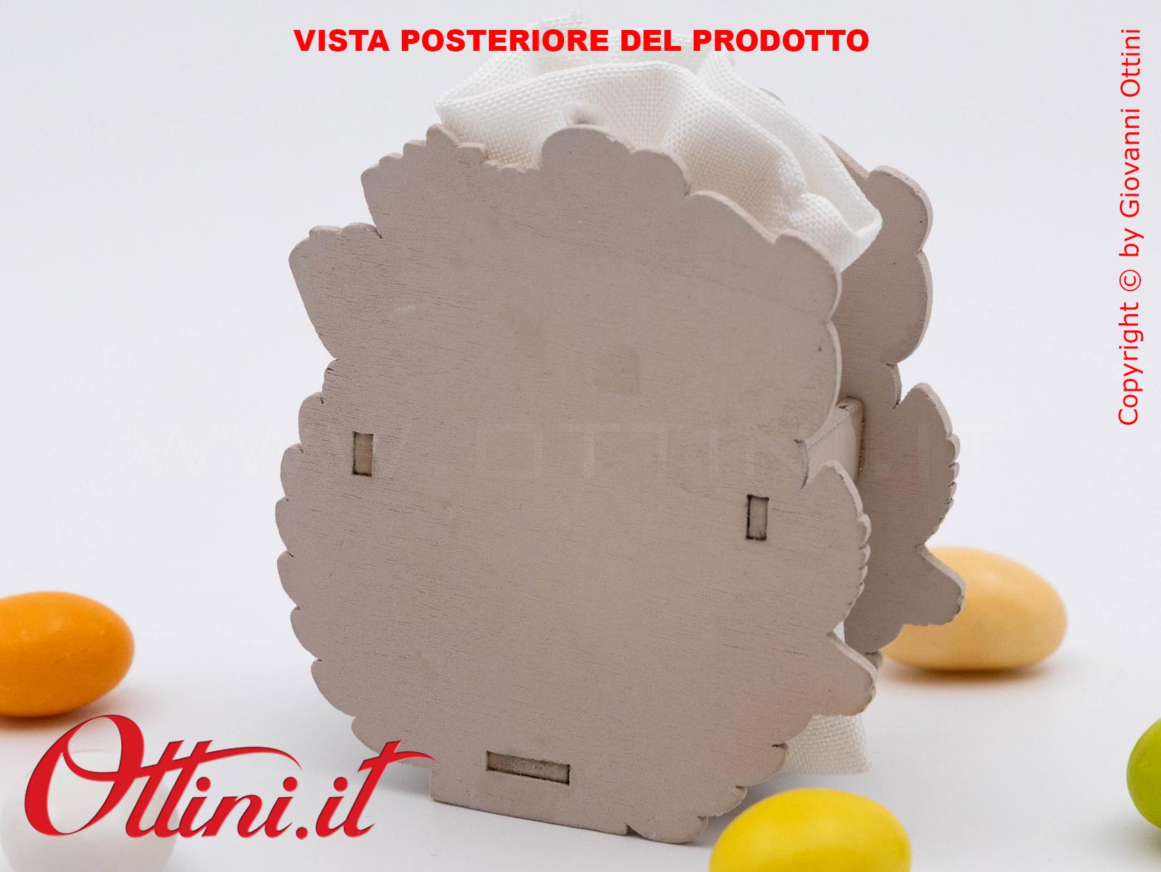 Alloro Bag Portaconfetti è un sacchettino per la Santa Cresima già pronto con tutte le decorazioni e completo di imbottitura, facilissimo da confezionare